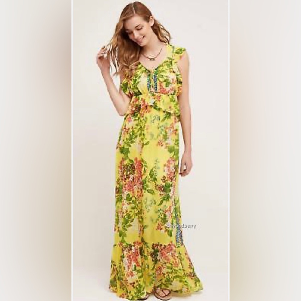 Anthropologie Sungrove Maxi Dress (by Plenty By Tracy Reese)